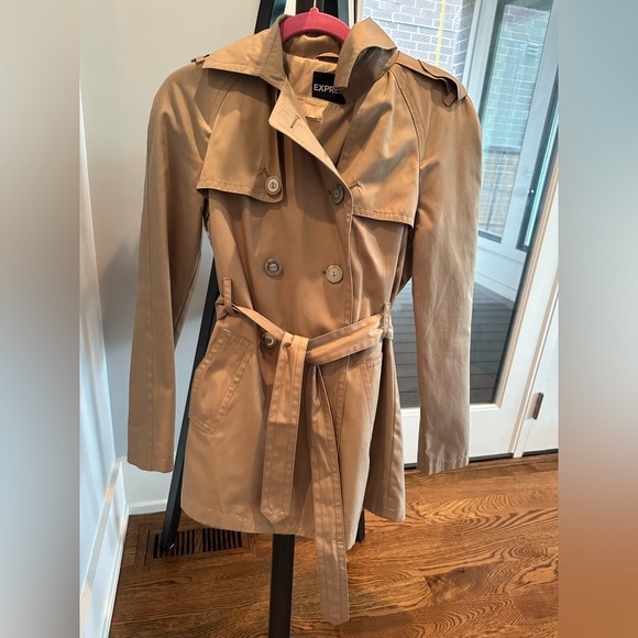 Express Jackets & Blazers - Express Double Breasted belted trench coat